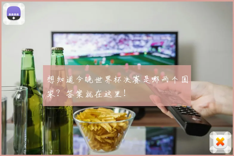 想知道今晚世界杯决赛是哪两个国家?答案就在这里!